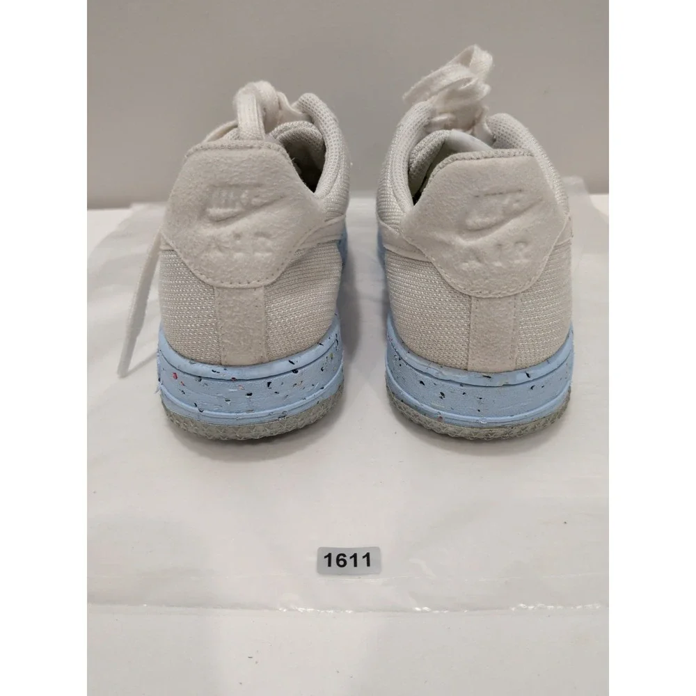 Nike Air Force 1 Crater Flyknit 'Pure Platinum' DC7273-100 Women Sz 8.5